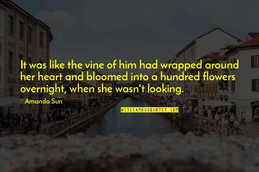 Looking At The Sun Quotes By Amanda Sun: It was like the vine of him had Looking At The Sun Quotes By Amanda Sun: It was like the vine of him had