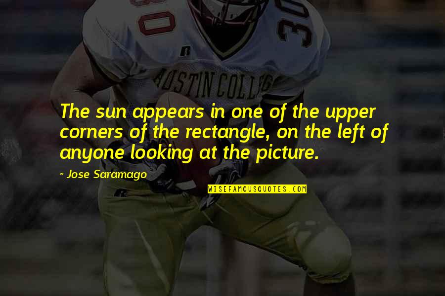 Looking At The Sun Quotes By Jose Saramago: The sun appears in one of the upper Looking At The Sun Quotes By Jose Saramago: The sun appears in one of the upper