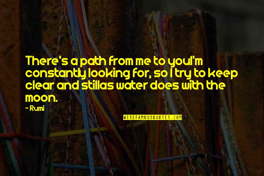 Looking At Water Quotes By Rumi: There's a path from me to youI'm constantly Looking At Water Quotes By Rumi: There's a path from me to youI'm constantly