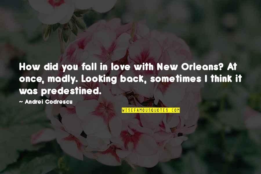 Looking Back At You Quotes By Andrei Codrescu: How did you fall in love with New Looking Back At You Quotes By Andrei Codrescu: How did you fall in love with New