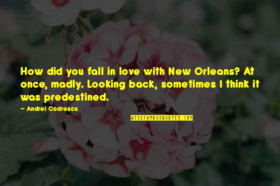 Looking For New Love Quotes By Andrei Codrescu: How did you fall in love with New