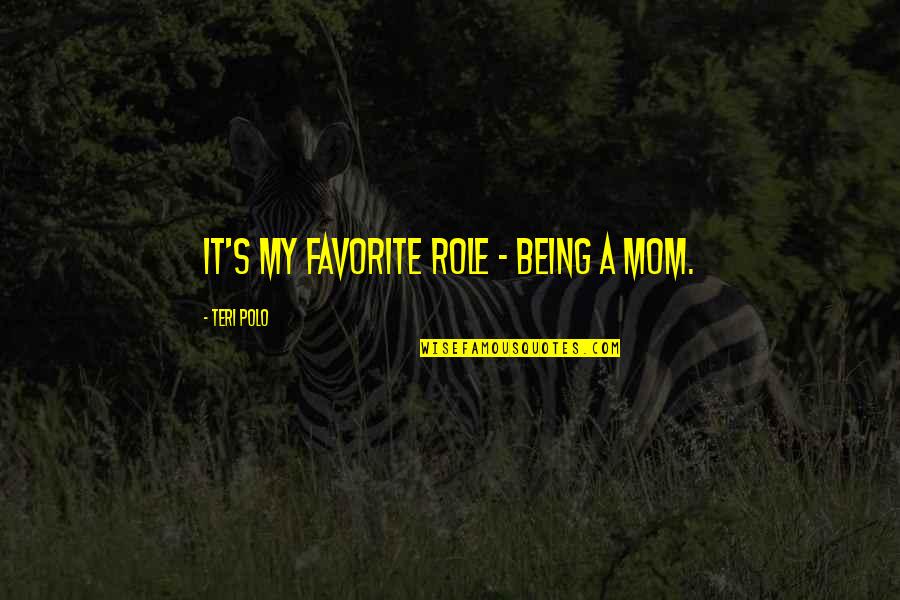 Looking For Something That Doesn't Exist Quotes By Teri Polo: It's my favorite role - being a mom.