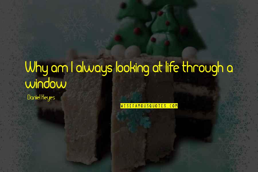 Looking Through A Window Quotes By Daniel Keyes: Why am I always looking at life through