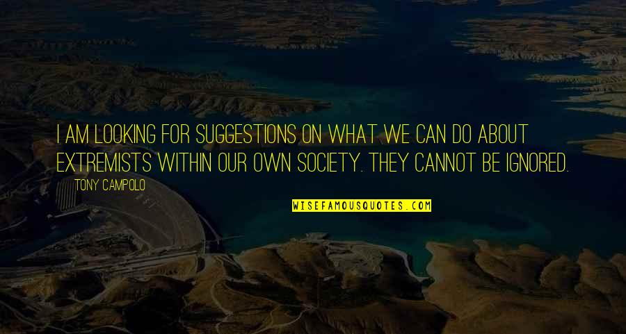 Looking Within Quotes By Tony Campolo: I am looking for suggestions on what we