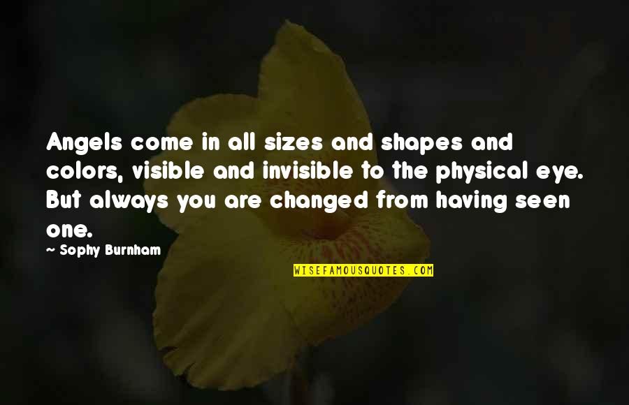 Loooong Run Quotes By Sophy Burnham: Angels come in all sizes and shapes and