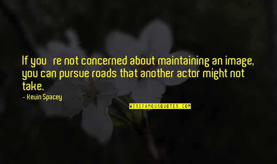Loral Quotes By Kevin Spacey: If you're not concerned about maintaining an image,