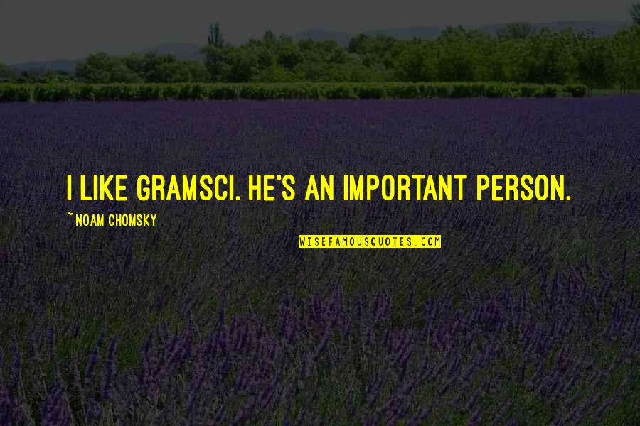 Lord Foul Quotes By Noam Chomsky: I like Gramsci. He's an important person.