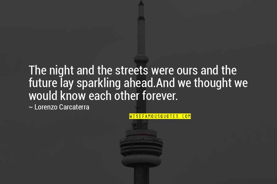 Lorenzo Quotes By Lorenzo Carcaterra: The night and the streets were ours and