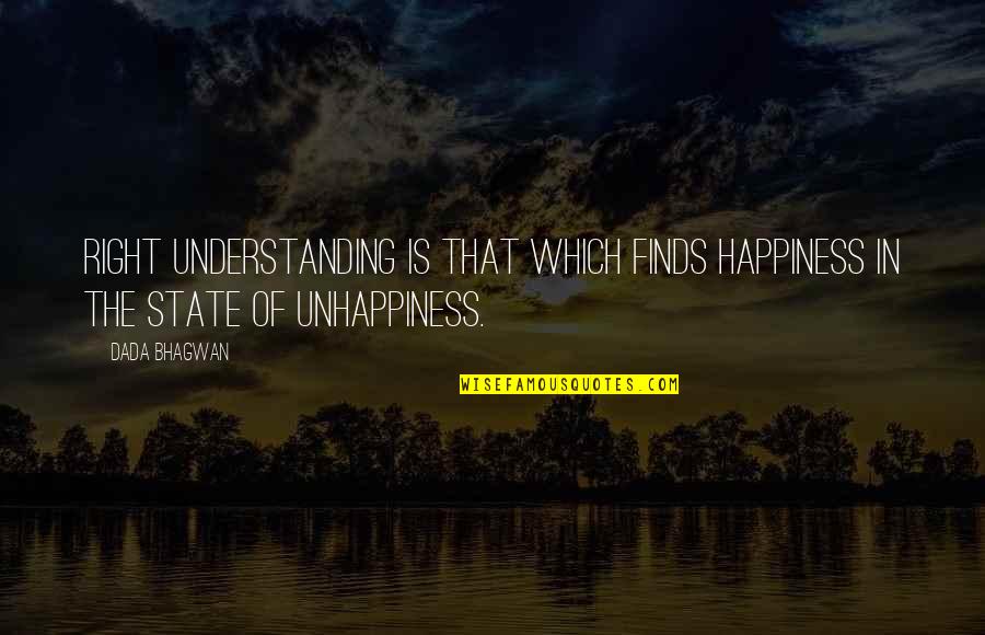 Lorien B5 Quotes By Dada Bhagwan: Right understanding is that which finds happiness in