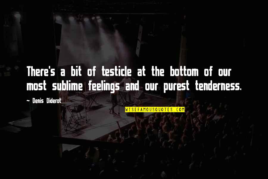 Los Zetas Quotes By Denis Diderot: There's a bit of testicle at the bottom