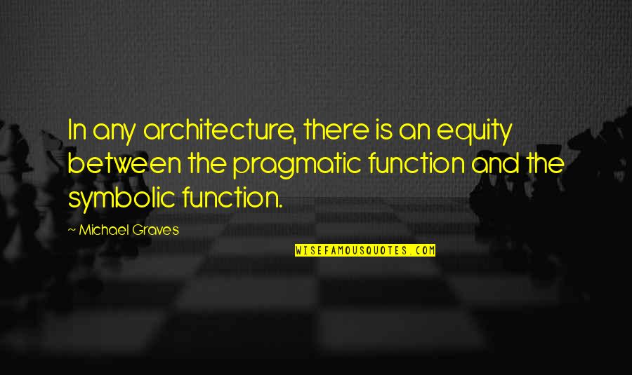 Lose The Back Pain Quotes By Michael Graves: In any architecture, there is an equity between