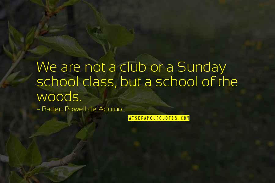 Losing A Great Man Quotes By Baden Powell De Aquino: We are not a club or a Sunday Losing A Great Man Quotes By Baden Powell De Aquino: We are not a club or a Sunday