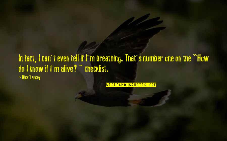 Losing A Guinea Pig Quotes By Rick Yancey: In fact, I can't even tell if I'm Losing A Guinea Pig Quotes By Rick Yancey: In fact, I can't even tell if I'm