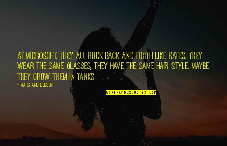 Losing Momentum Quotes By Marc Andreessen: At Microsoft, they all rock back and forth Losing Momentum Quotes By Marc Andreessen: At Microsoft, they all rock back and forth