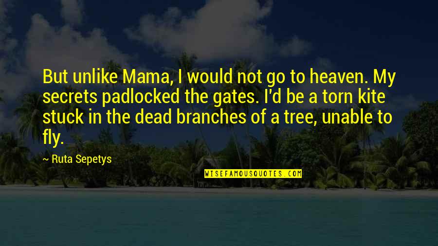 Loss Of Family Quotes By Ruta Sepetys: But unlike Mama, I would not go to