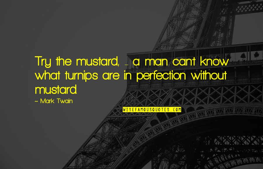 Lost Boy Lost Girl Quotes By Mark Twain: Try the mustard, - a man can't know