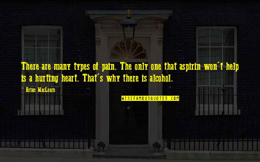 Lost Broken Heart Quotes By Brian MacLearn: There are many types of pain. The only Lost Broken Heart Quotes By Brian MacLearn: There are many types of pain. The only