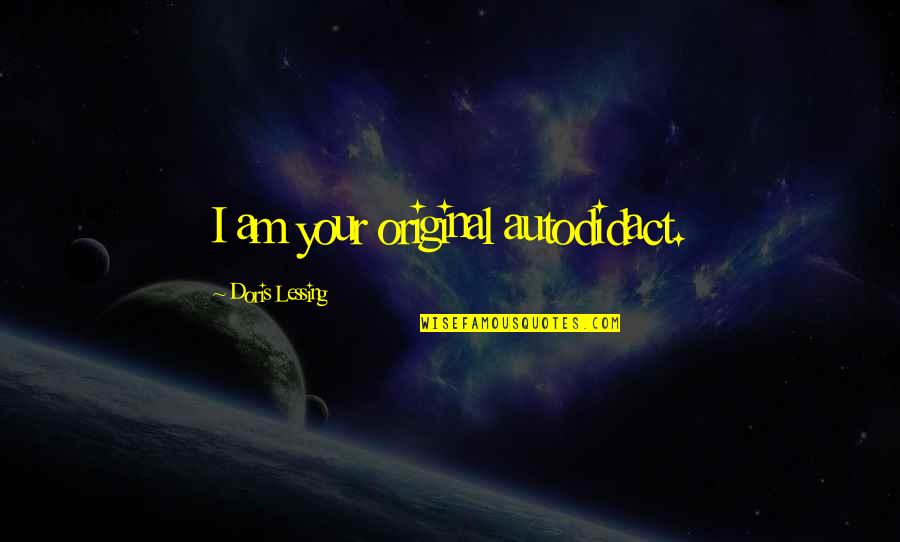 Lost Occasion Quotes By Doris Lessing: I am your original autodidact.