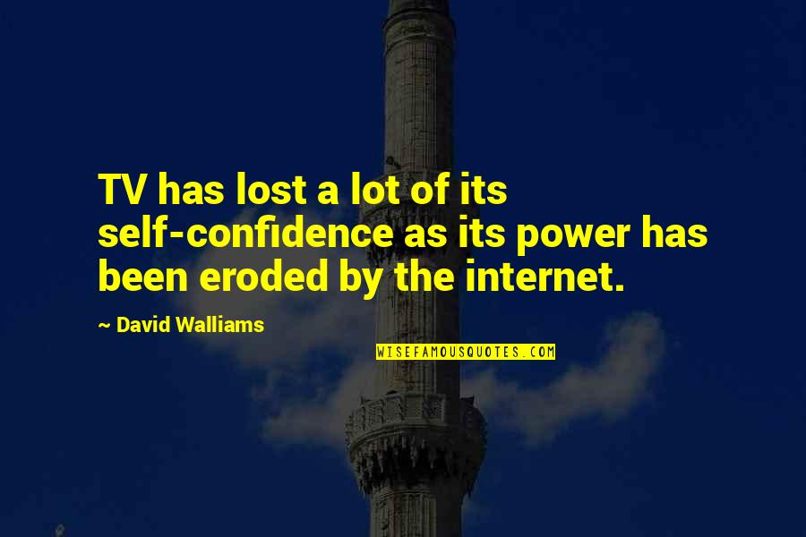 Lost Self Confidence Quotes By David Walliams: TV has lost a lot of its self-confidence