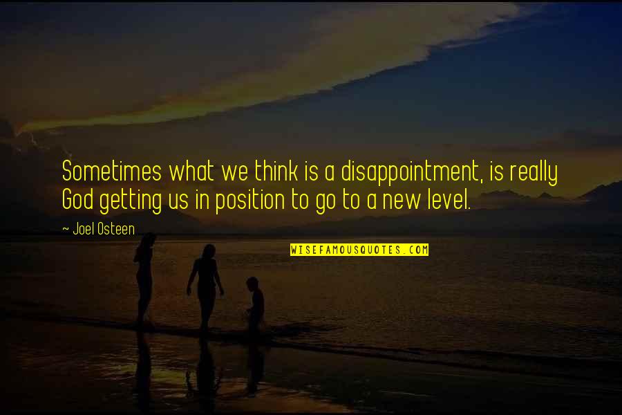 Lost Weekend Quotes By Joel Osteen: Sometimes what we think is a disappointment, is Lost Weekend Quotes By Joel Osteen: Sometimes what we think is a disappointment, is