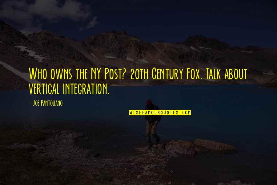 Loudie Zamperini Quotes By Joe Pantoliano: Who owns the NY Post? 20th Century Fox.