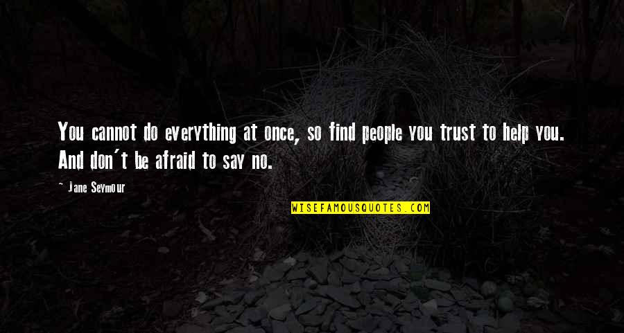 Louganis Diver Quotes By Jane Seymour: You cannot do everything at once, so find Louganis Diver Quotes By Jane Seymour: You cannot do everything at once, so find