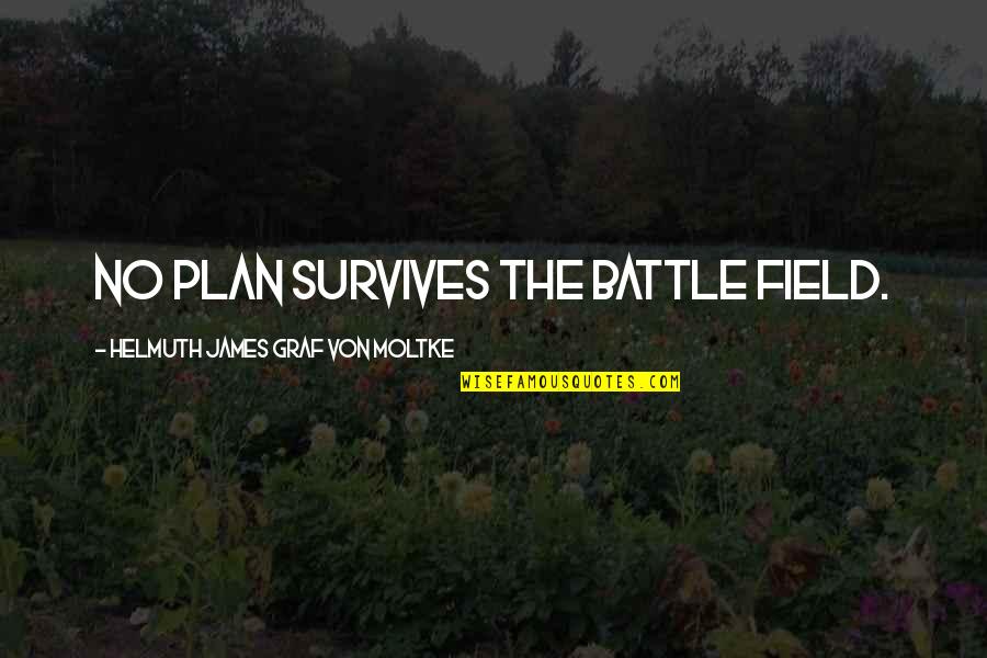 Louis Fieser Quotes By Helmuth James Graf Von Moltke: No plan survives the battle field.