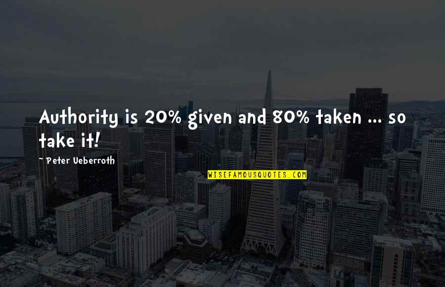 Lounder Blueberries Quotes By Peter Ueberroth: Authority is 20% given and 80% taken ... Lounder Blueberries Quotes By Peter Ueberroth: Authority is 20% given and 80% taken ...