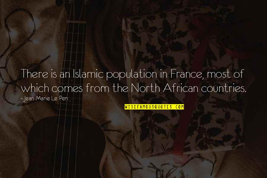 Louse Quotes By Jean-Marie Le Pen: There is an Islamic population in France, most Louse Quotes By Jean-Marie Le Pen: There is an Islamic population in France, most
