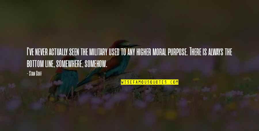 Louses Bugs Quotes By Stan Goff: I've never actually seen the military used to Louses Bugs Quotes By Stan Goff: I've never actually seen the military used to