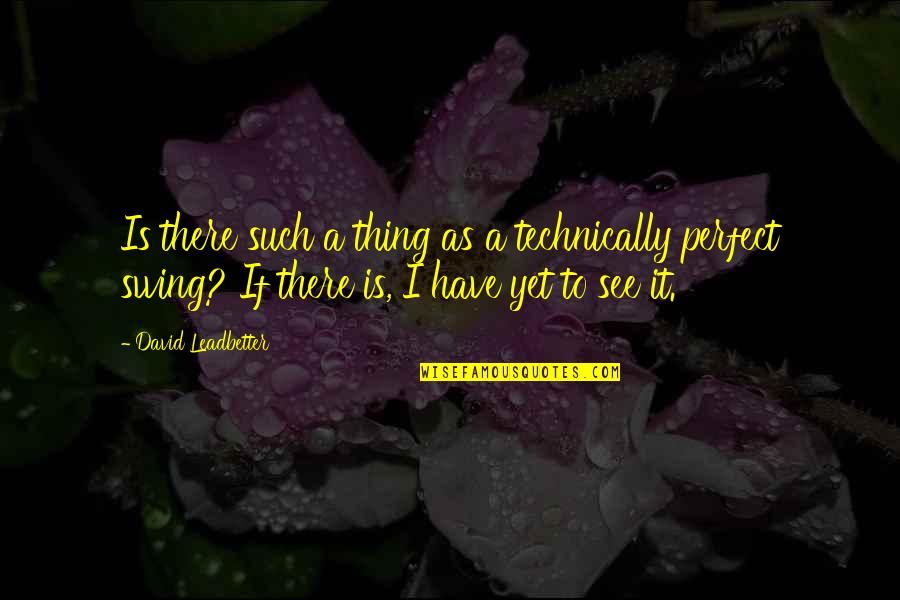 Love And Foolishness Quotes By David Leadbetter: Is there such a thing as a technically Love And Foolishness Quotes By David Leadbetter: Is there such a thing as a technically
