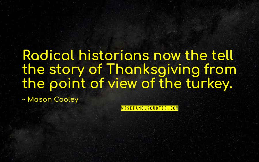 Love And Goofiness Quotes By Mason Cooley: Radical historians now the tell the story of