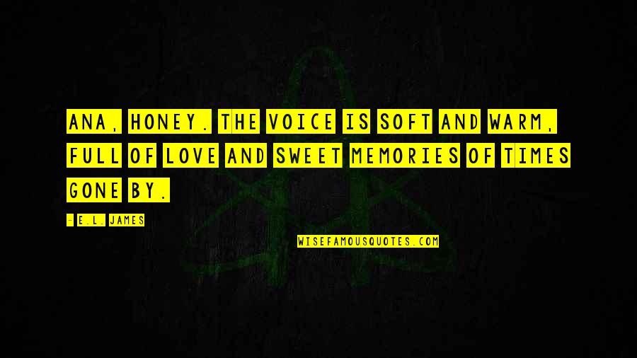 Love And Memories Quotes By E.L. James: Ana, honey. The voice is soft and warm,