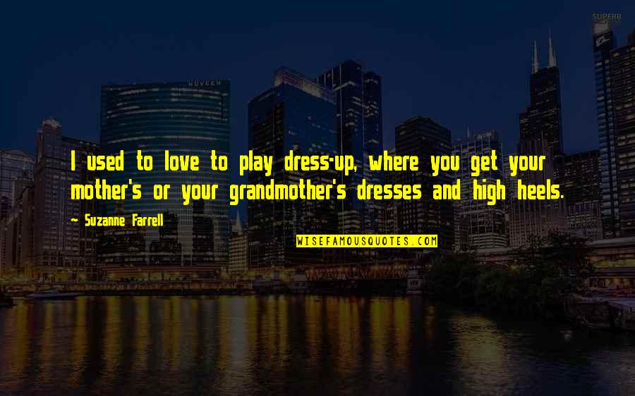 Love And Mother Quotes By Suzanne Farrell: I used to love to play dress-up, where