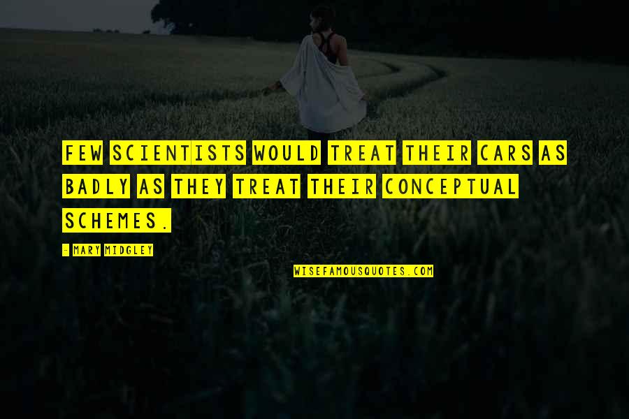 Love And Quality Time Quotes By Mary Midgley: Few scientists would treat their cars as badly Love And Quality Time Quotes By Mary Midgley: Few scientists would treat their cars as badly