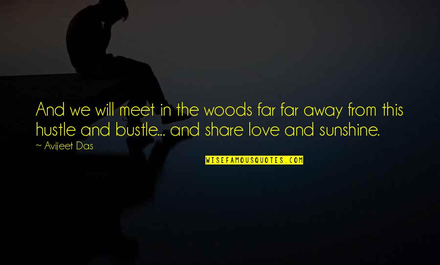 Love And Sunshine Quotes By Avijeet Das: And we will meet in the woods far