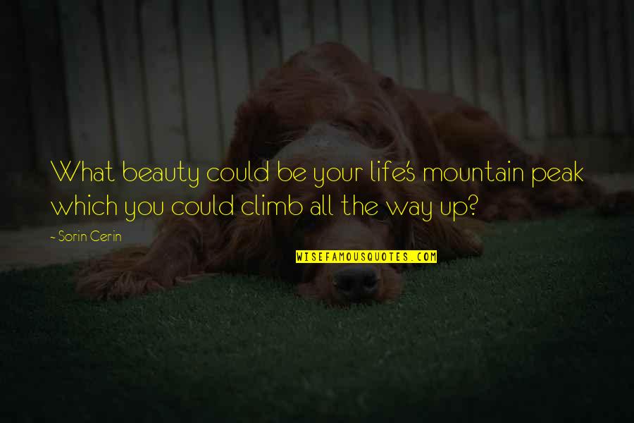 Love As A Way Of Life Quotes By Sorin Cerin: What beauty could be your life's mountain peak