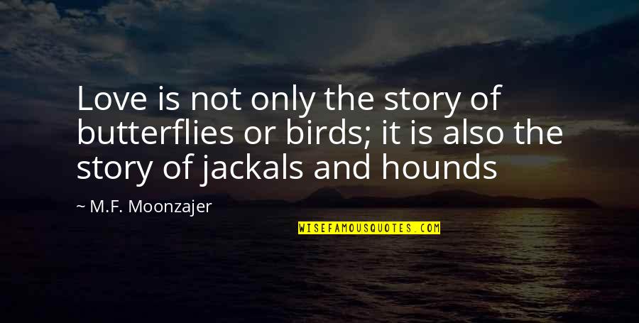 Love Birds Love Quotes By M.F. Moonzajer: Love is not only the story of butterflies