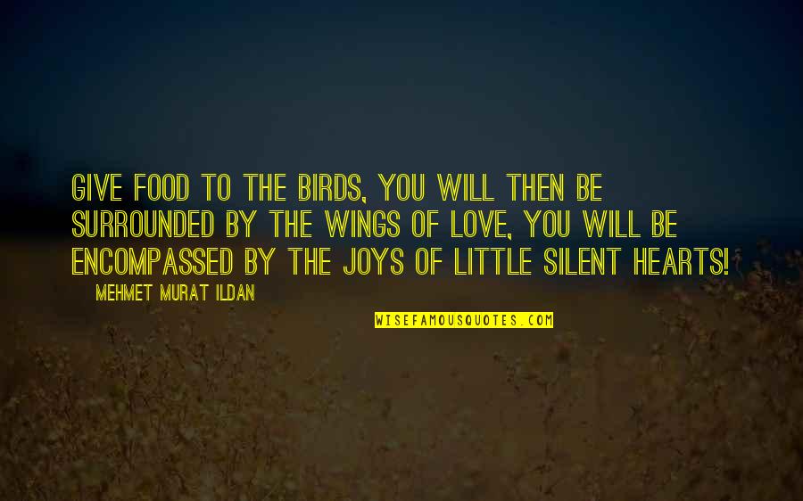 Love Birds Love Quotes By Mehmet Murat Ildan: Give food to the birds, you will then