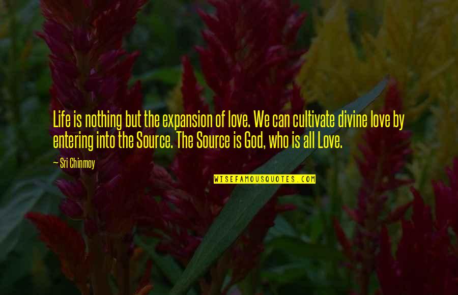 Love By God Quotes By Sri Chinmoy: Life is nothing but the expansion of love.