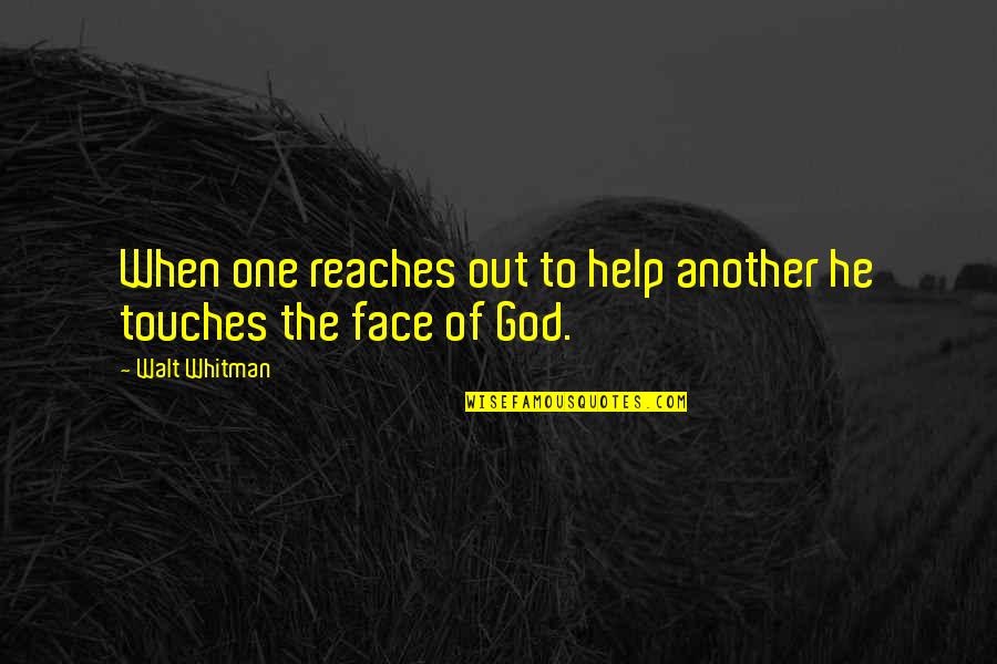 Love Facebook Status Tagalog Quotes By Walt Whitman: When one reaches out to help another he