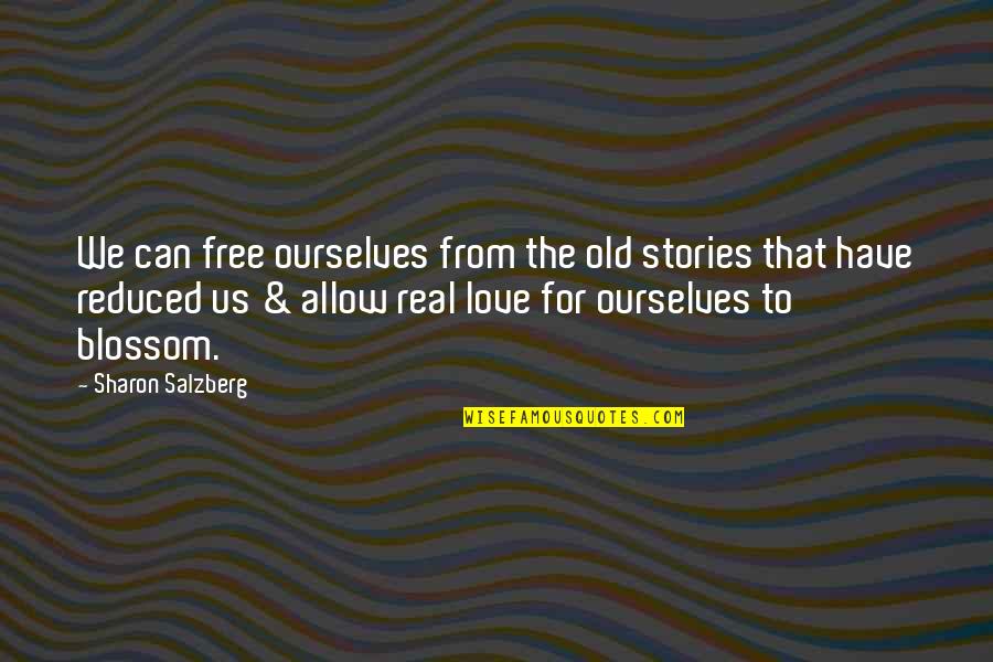 Love For Real Quotes By Sharon Salzberg: We can free ourselves from the old stories
