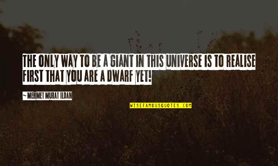 Love From Black Authors Quotes By Mehmet Murat Ildan: The only way to be a giant in