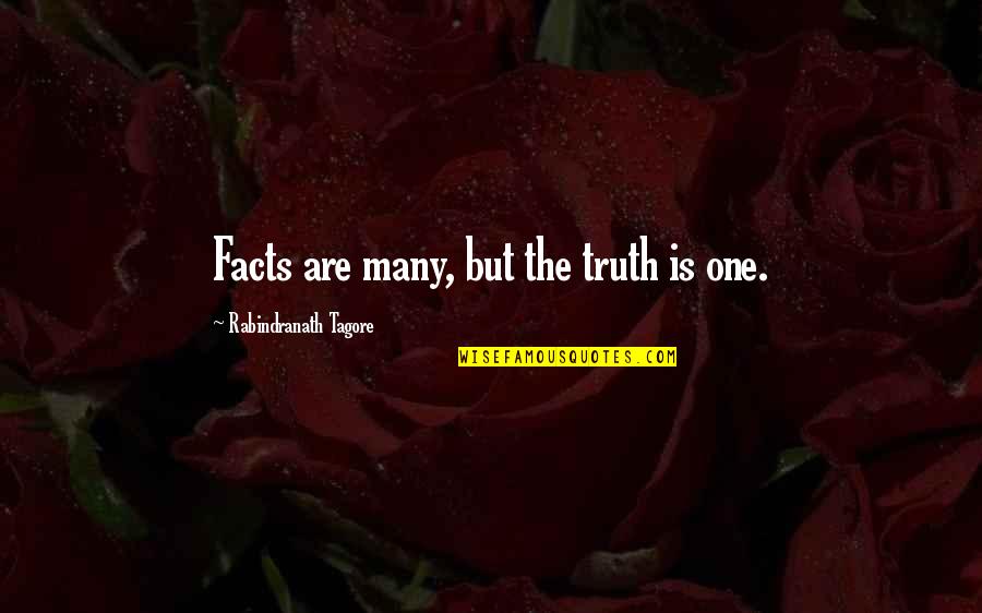 Love Hd Wallpapers With Quotes By Rabindranath Tagore: Facts are many, but the truth is one.