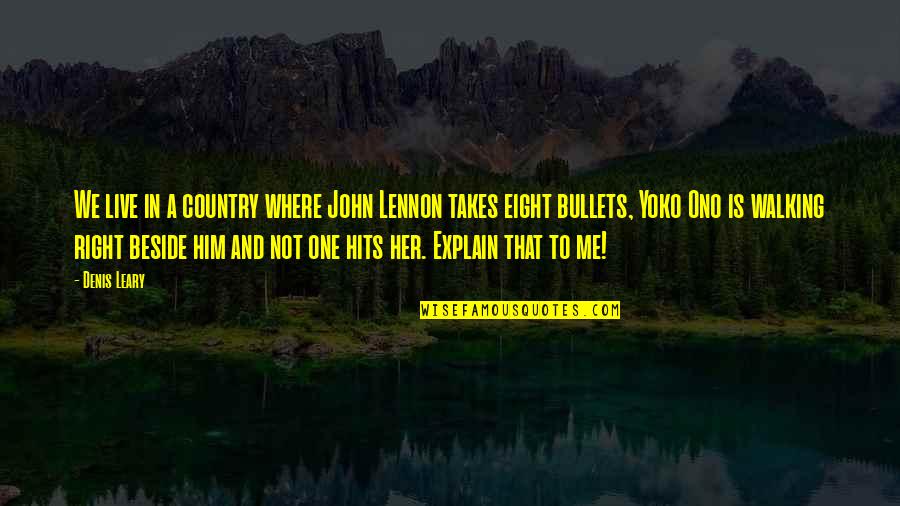 Love Is A Powerful Force Quotes By Denis Leary: We live in a country where John Lennon