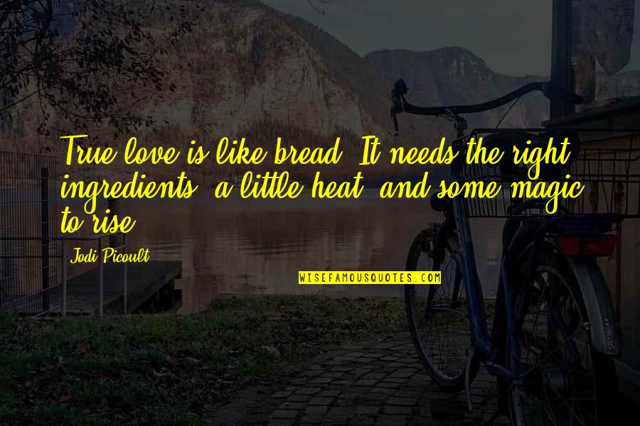 Love Is Magic Quotes By Jodi Picoult: True love is like bread. It needs the