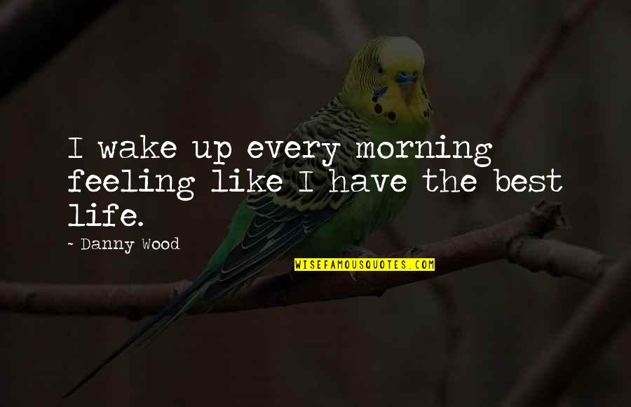 Love Latest 2013 Quotes By Danny Wood: I wake up every morning feeling like I