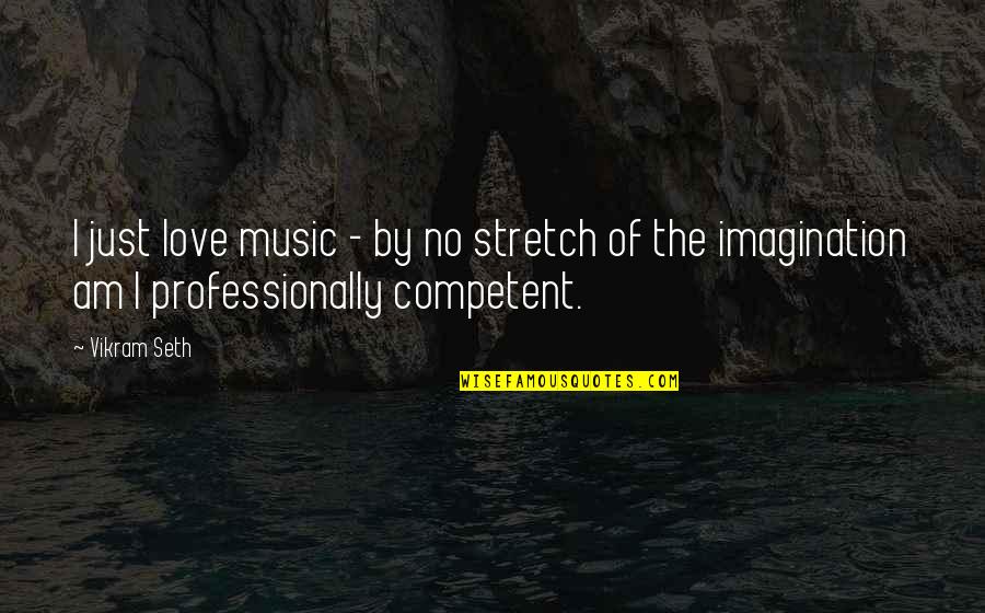 Love Life Confusion Quotes By Vikram Seth: I just love music - by no stretch