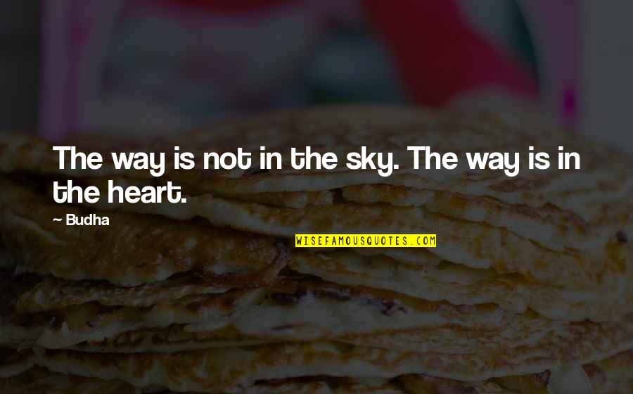 Love Life Partner Quotes By Budha: The way is not in the sky. The