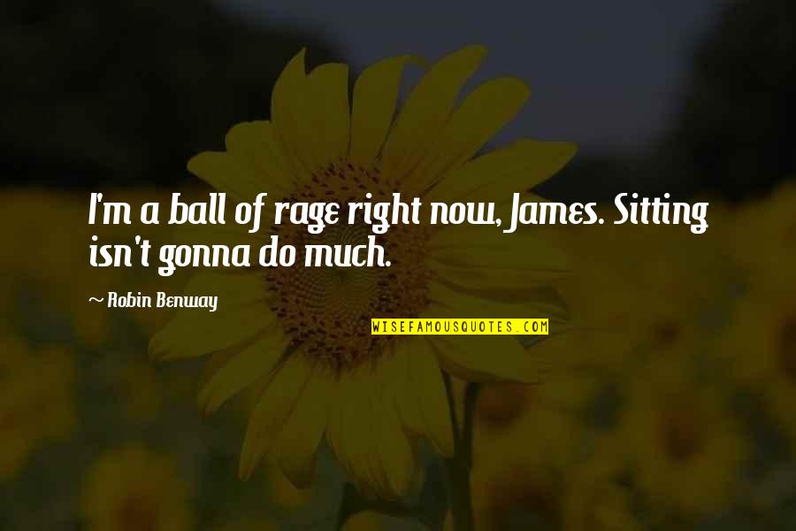 Love Persevering Quotes By Robin Benway: I'm a ball of rage right now, James.